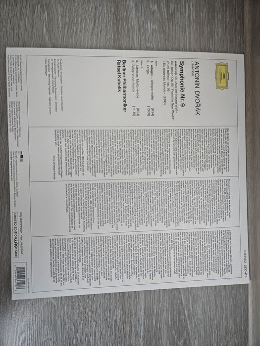 Vinil muzica clasica Antonin Dvorak, Aus der Neuen Welt, Kubelik