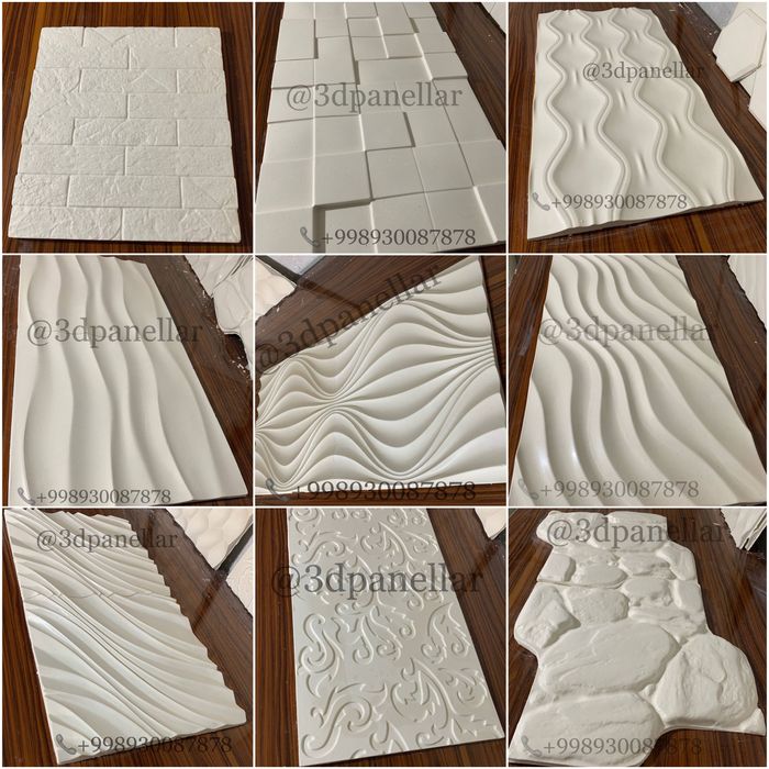 Gips 3d panellar | 3д панели | декор | decor | 3d panel | 3д панель