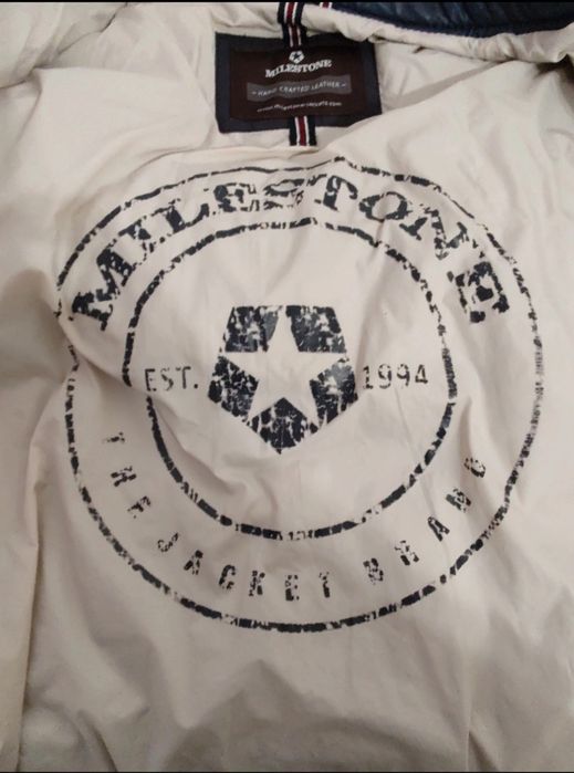 Geaca piele naturala Milestone