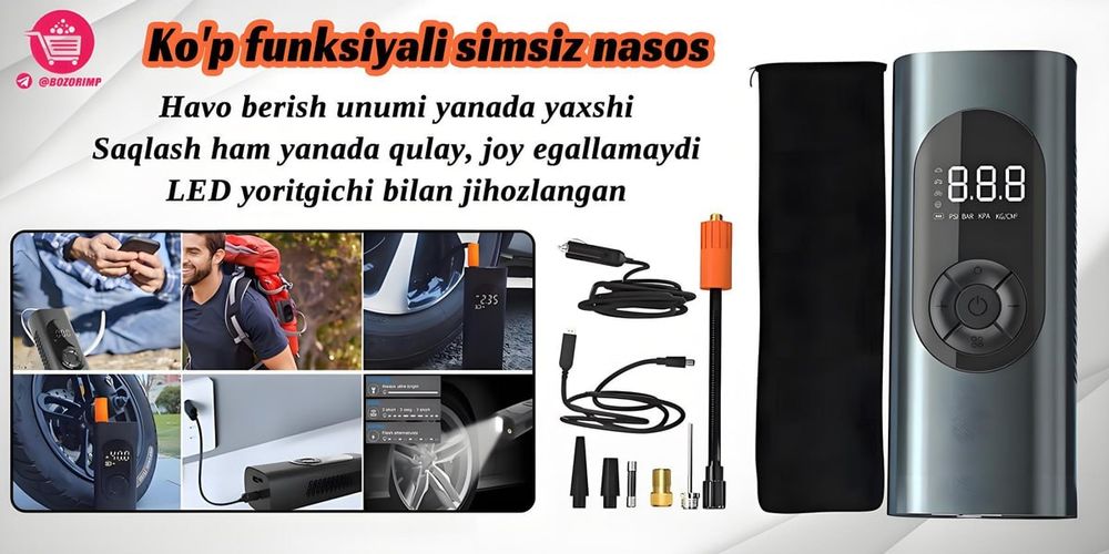 Simsiz havo haydovchi nasosi
Yangi avlod avtomobil yordamchisi
