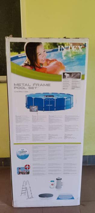 Piscina cadru metalic 4.57/1.22m