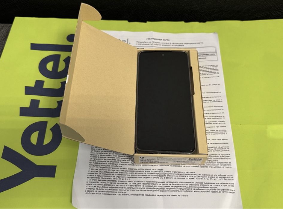 КАТО НОВ 256GB Motorola g35 5G Yettel Гаранция 2028г. Black / Черен