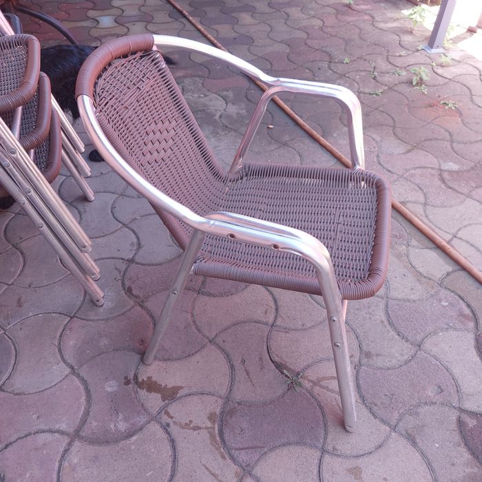 Set scaune din aluminiu pentru terasă