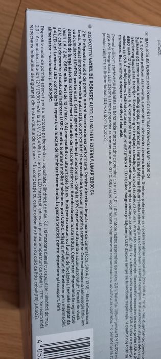 Starter auto cu baterie externa ,sigilat