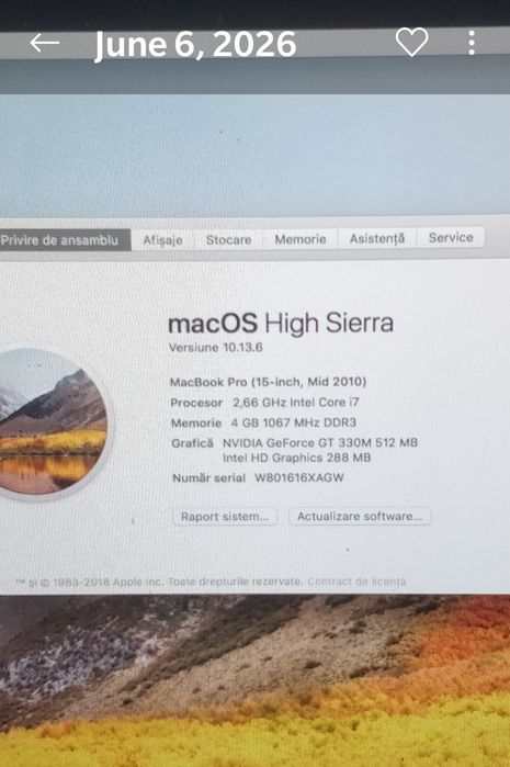 Macbook Pro 15 mid 2010