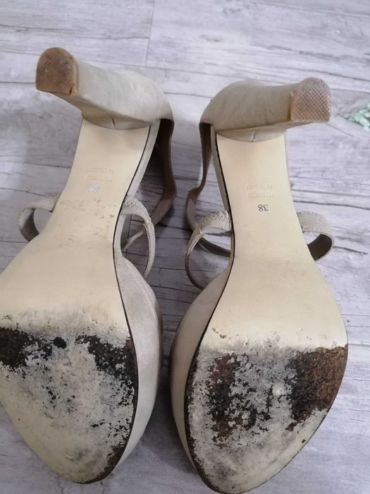 Sandale piele intoarsa inalte, masura 38