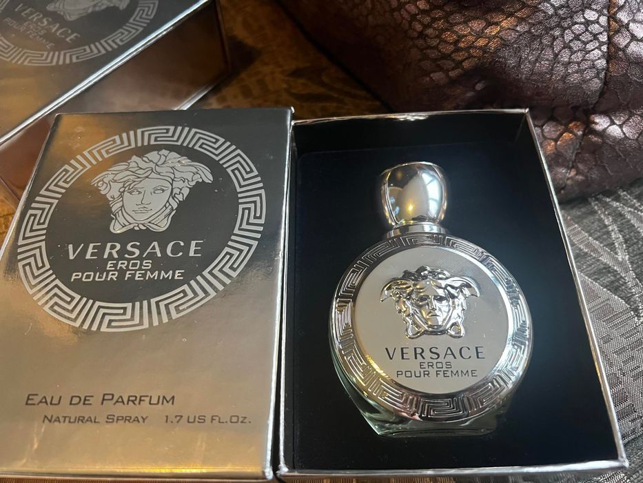 Луксозен Оригинален Марков  Златен Парфюм Versace Eros Pour Femme EDP