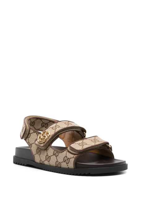 Gucci Supreme canvas sandals