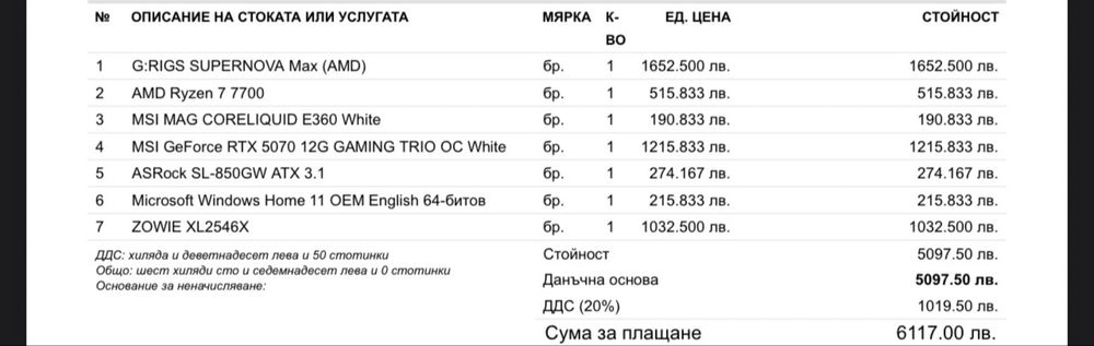 ГАРАНЦИЯ ДО 10.2028 Конфигурация G:RIGGS RTX 5070 12GB
