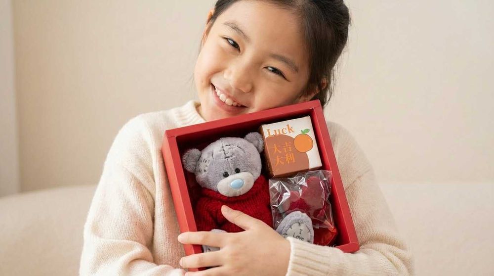 Подарочный бокс для девочки 7-14 лет Мишка на 8 марта, День рождения!