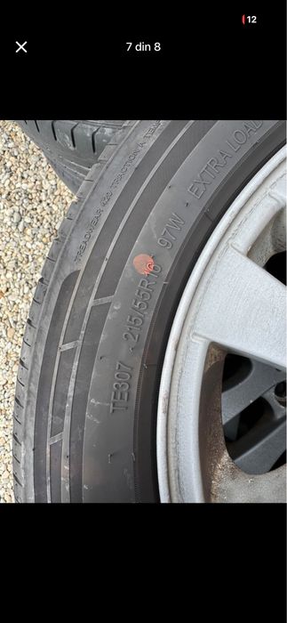 Roti/jante BMW 5x120 215/55 R16 de vara dot 2024