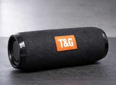 Boxa wireless pentru exterior T&G, cu mufa AUX, neagra, 1200mAh