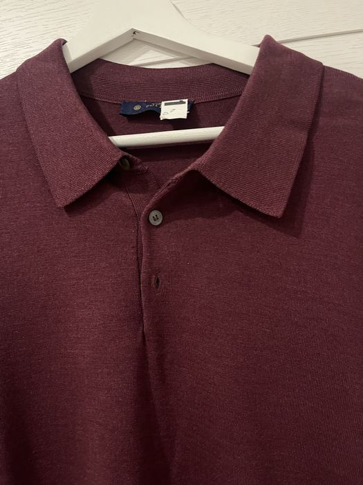 Поло с длинным рукавом из тонкой шерсти Bottega