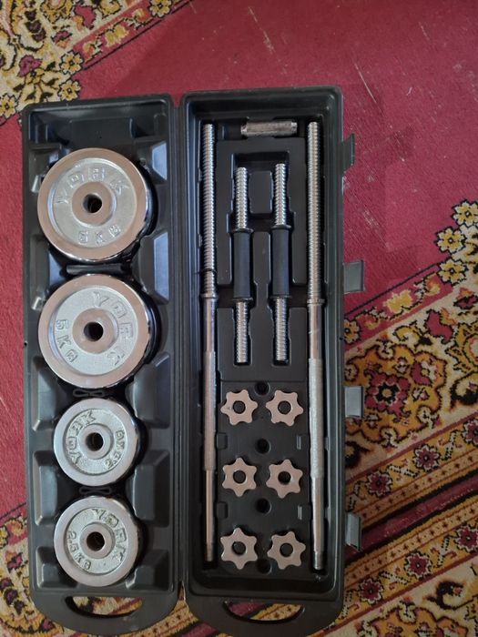 Продам набор штанги, гантели