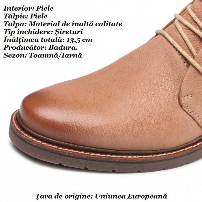 Ghete pentru bărbați Maro. Mărime 45