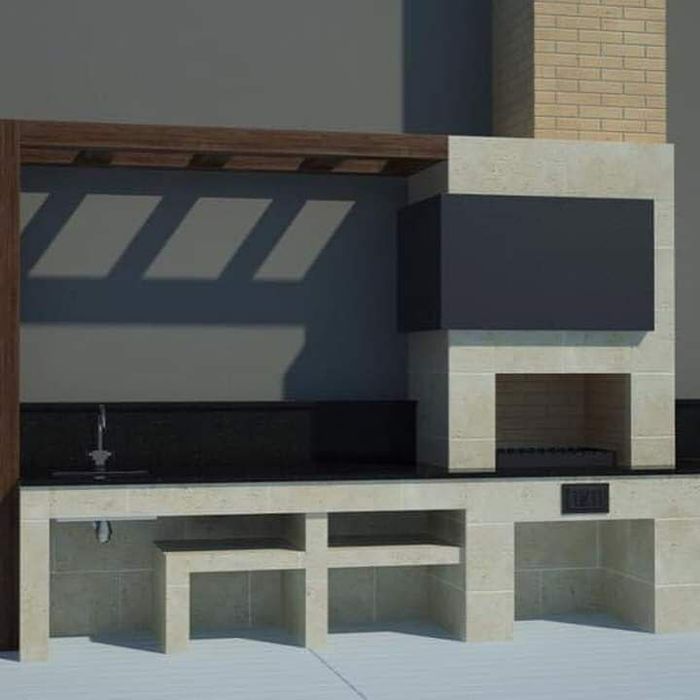 СТРОЕМ ЛЕТНИЕ кухни.Очаги. Барбекю. Камин