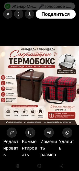 Термо бокс для пикника