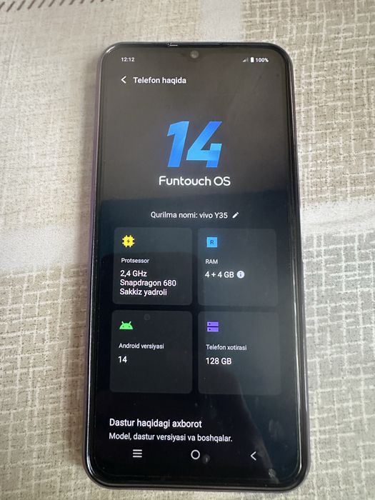 Vivo Y 35 Sotiladi