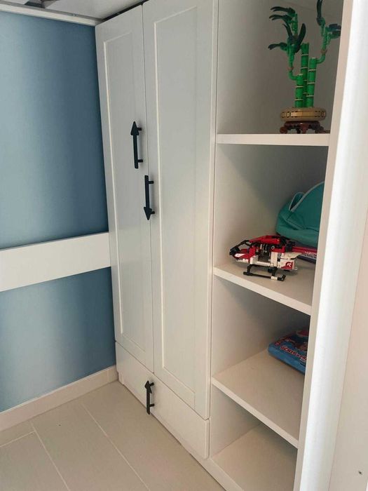 Pat supraetajat cu masa de birou,cumparat de 1 an