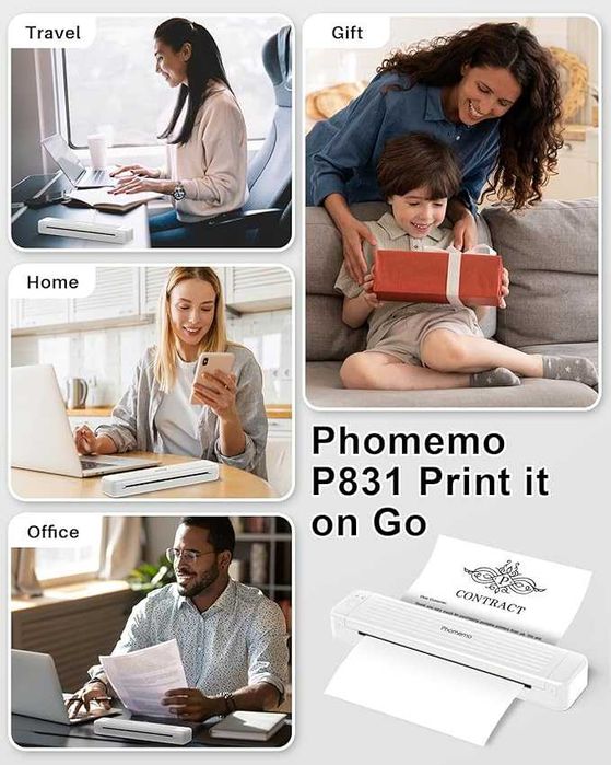 Термотрансферна лента , съвместима с преносим принтер Phomemo  2 ролки