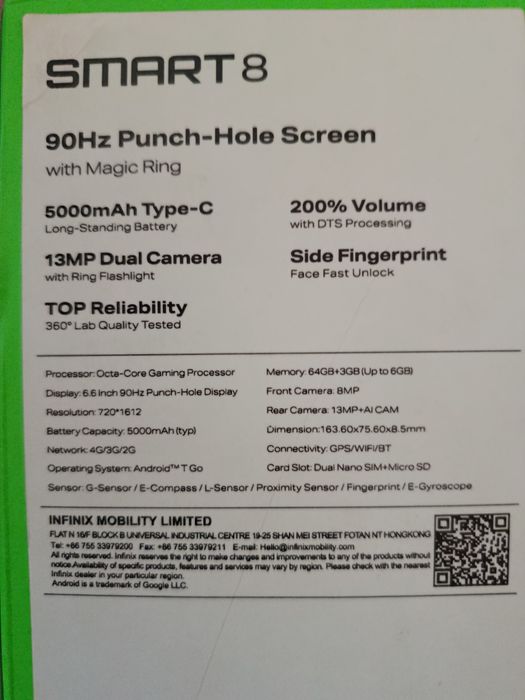 Smart8 Infinix 64 G