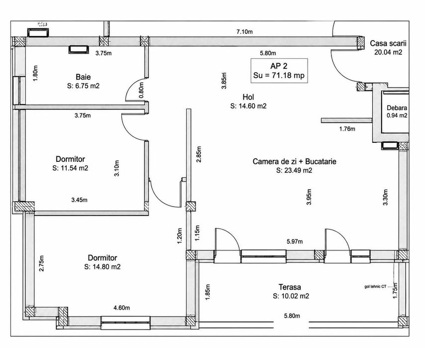 Apartament 3 camere cartier Kogalniceanu - direct proprietar