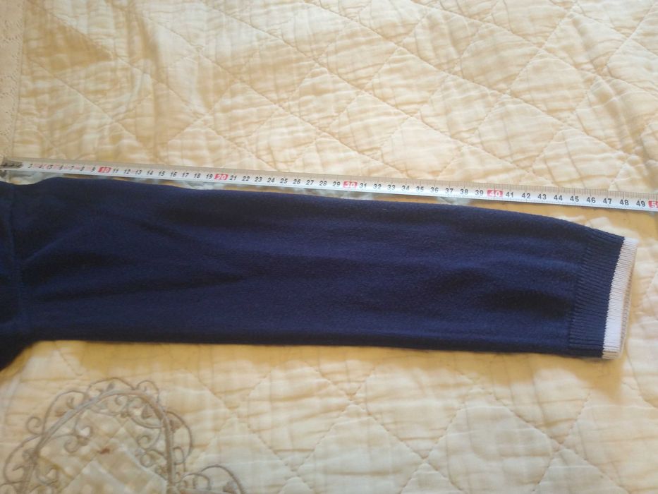 Cardigan bumbac 100% băieți 8-10 ani, pe bleumarin