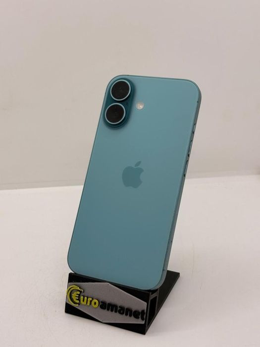 Telefon mobil Apple iPhone 16, 128GB, 5G, Teal -A-