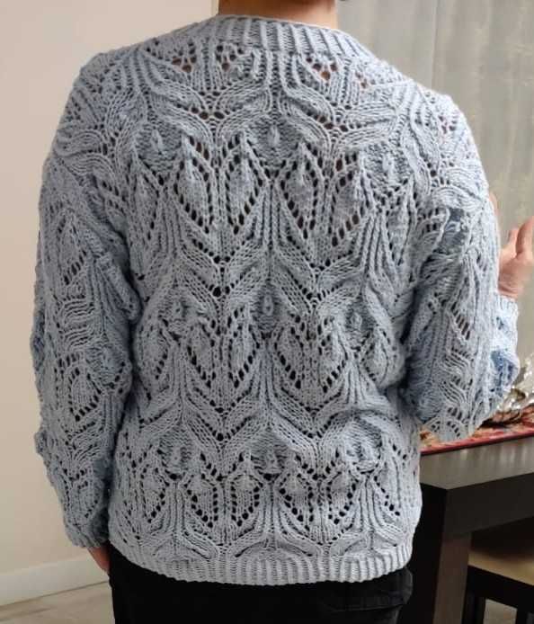 Свитер вязаный, ручной работы, кофта