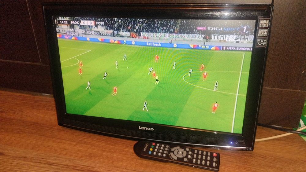 TV LCD bucătărie spatiu mic 49 cm HD Telecomanda HDMi SCART VGA