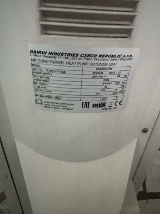 Продава се климатик Daikin RX50G3V1B