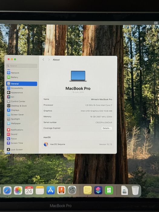 Macbook Pro 16”, i7, 16GB RAM, 512 SSD,2019