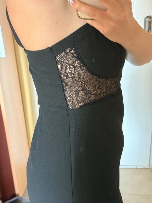 Черна вечерна рокля H&M