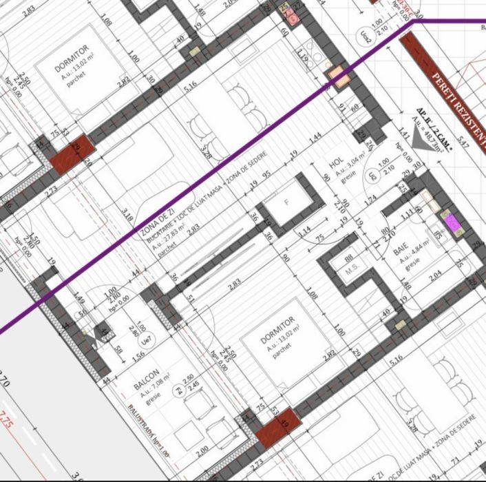 Vand apartament de 2 camere, 48.73 mp, Finisat, Parcare, Zona Vivo BMW