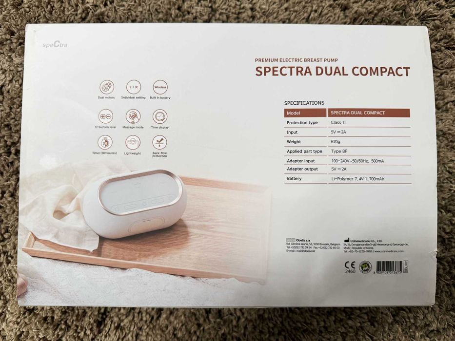 Pompa de san electrica premium Spectra Dual Compact, Alb - garantie