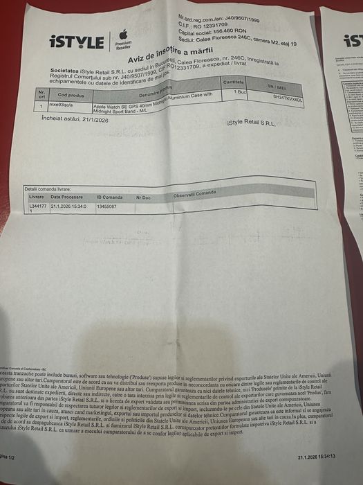 Apple Watch SE GPS 2026 40 mm NOU