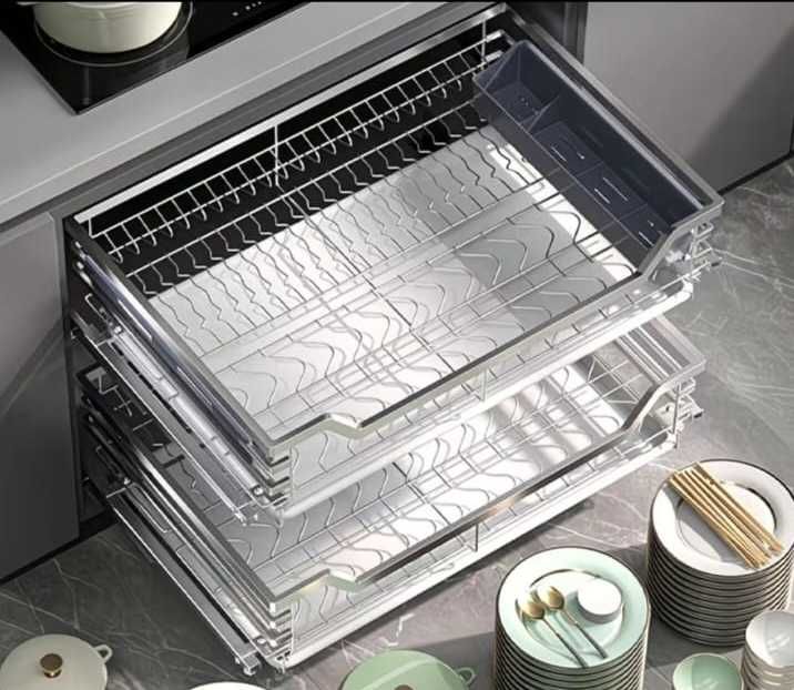 Сушилка посуды встраиваемая, двухъярусная.