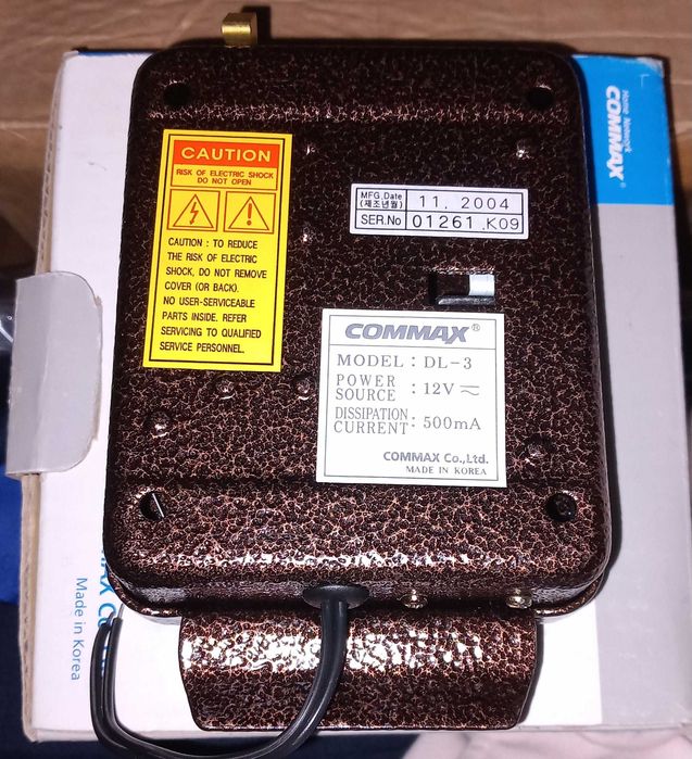 Commax, doorlock and adaptor