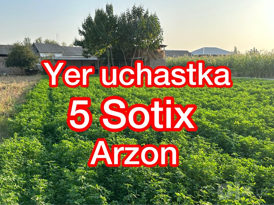 Yer uchatka sotiladi 5 Sotx