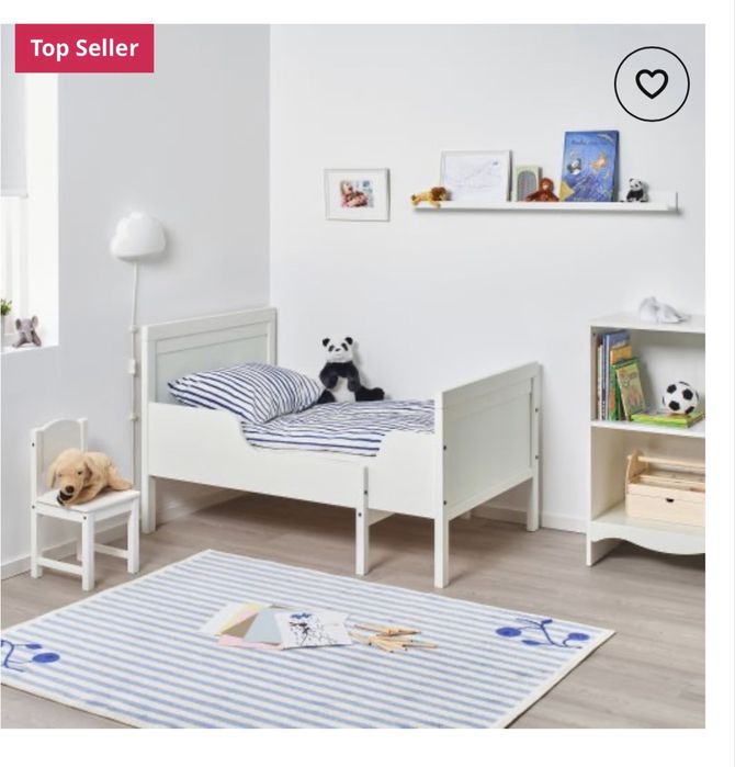 Детско разтегателно легло Икеа с матрак, 80x200 cm