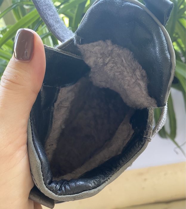 Теплые ботинки полностью натуралка