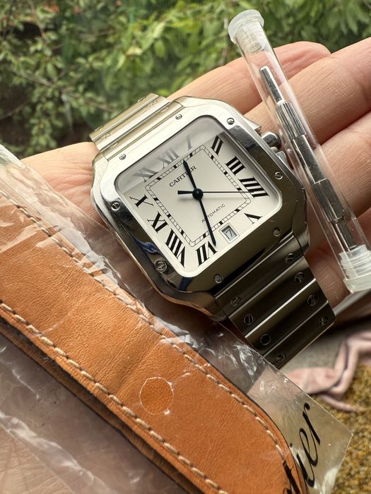 Ceas Cartier Santos XL, model nou. Conditie f.buna, nepolishat.
