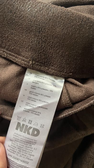 Pantaloni culottes maro largi