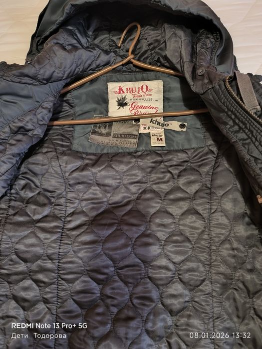 Продавам тъмно синьо,зимно яке KHUJO.