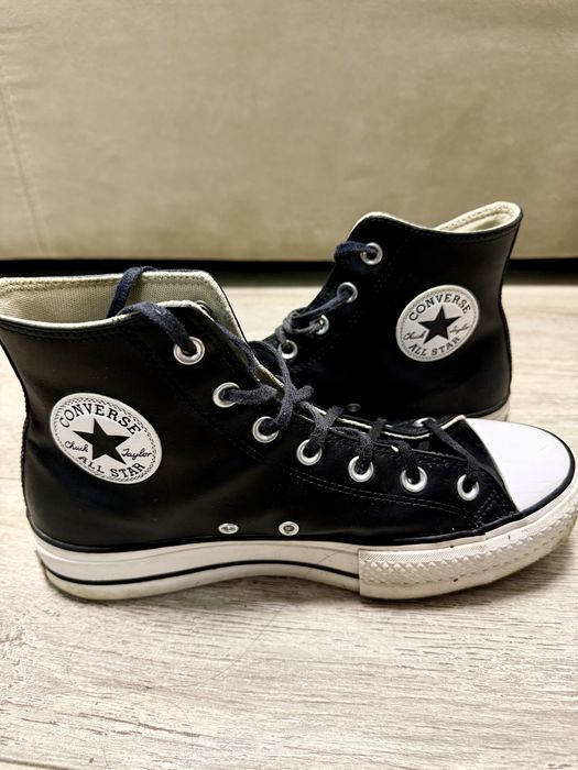 Converse piele neagra 40