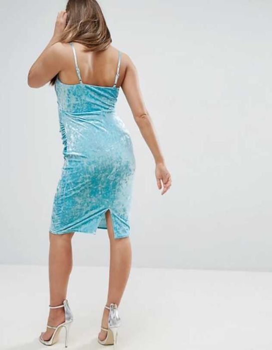 Rochie catifea gravide cu decupaj Asos - MARIME L