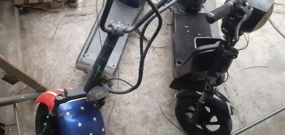 Scuter e   electric e  cauciucuri noi..!