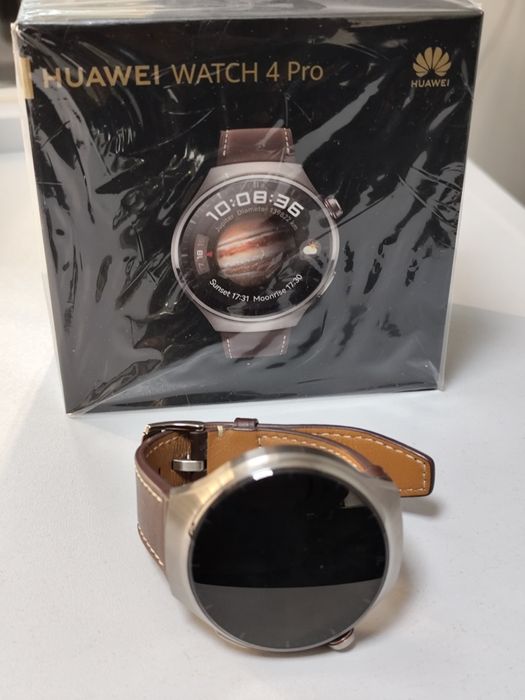 Huawei watch 4 pro brown leather strap