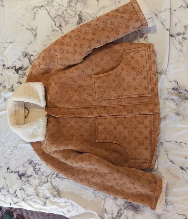 Palton din piele Louis Vuitton