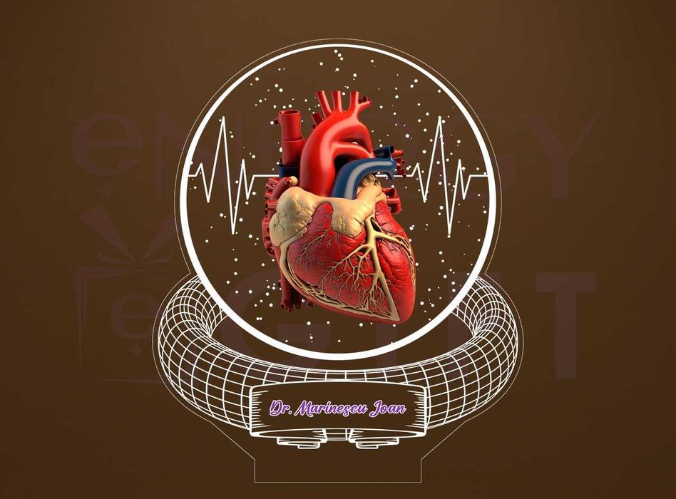 Lampa Led Personalizata – Medic Cardiolog